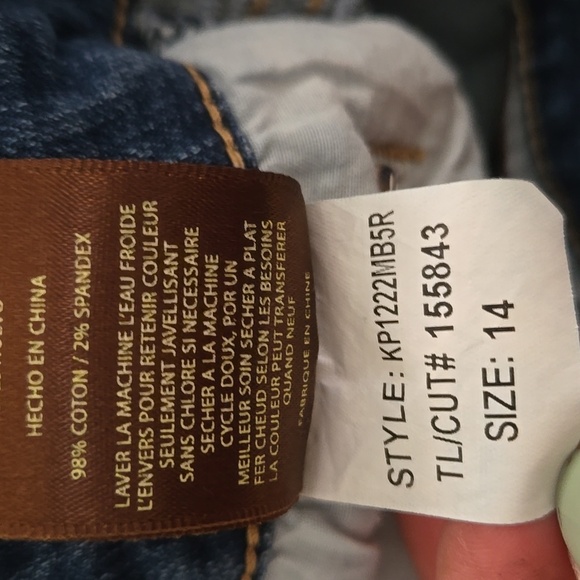 Kut From The Kloth Carlo Mid Rise Ankle Skinny Raw Hem Jeans Size 14 - Picture 6 of 11